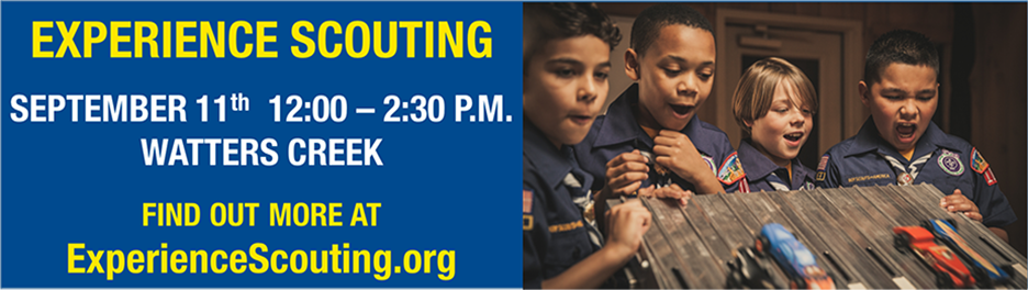Experience Scouting at Watters Creek Banner Experience Scouting at Watters Creek Banner